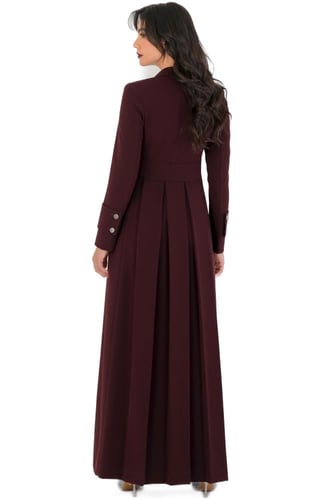 ايليقنت 1 بليزر - برغندي فضي