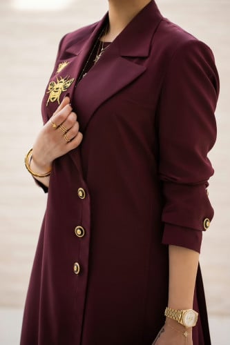 ايليقنت عباية برغندي