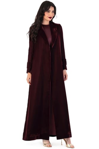 كاجوال بليزر - مخمل برغندي