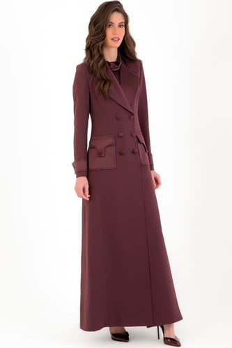 فانسي ساتان بليزر - بني