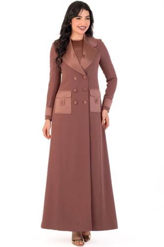 فانسي ساتان بليزر - كراميل