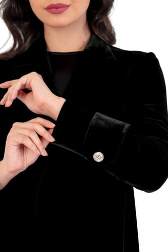 كاجوال بليزر - مخمل اسود