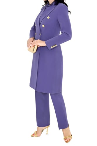 بالطو كلاسيك - بنفسجي