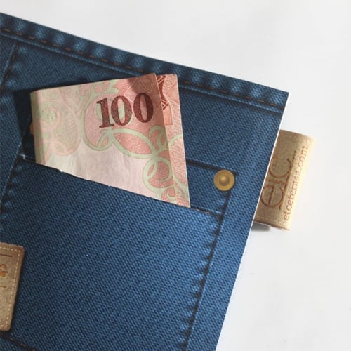 كرت عيدية ( الجينز )