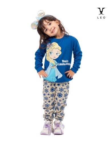 بجامة قطن خريفي/شتوي بناتي