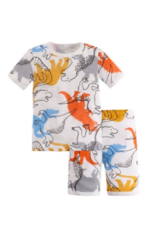 بيجامة شورت برسومات الديناصورات