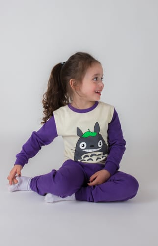 بجامة قطنية برسمة لطيفة مناسبة للبنين والبنات