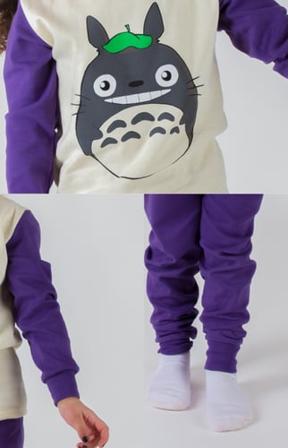 بجامة قطنية برسمة لطيفة مناسبة للبنين والبنات