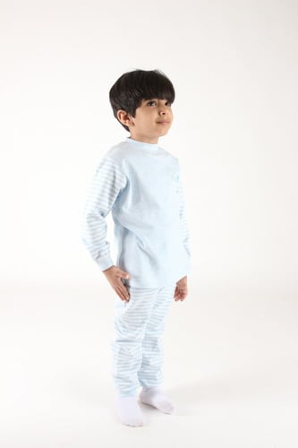 بجامة قطن ولادي برسومات كرتونية.