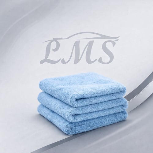 منشفة نانو سماوي 60×40 من لمسات لتجفيف وتلميع السي...