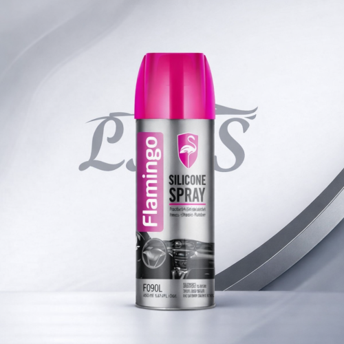 بخاخ سيليكون فلامنجو لتلميع الجلد والبلاستيك وترطي...