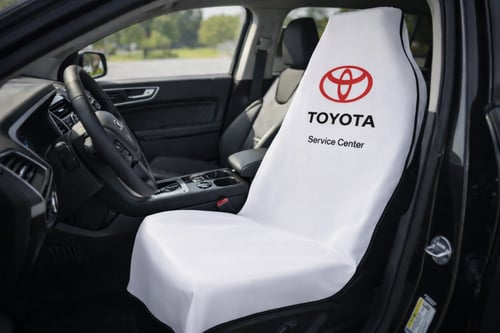 تلبيسة مقعد السيارة بشعار تويوتا ضد الماء والاتساخ