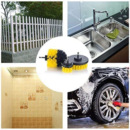 فرشاة تنظيف للمثقاب الكهربائي ناعم3 قطع