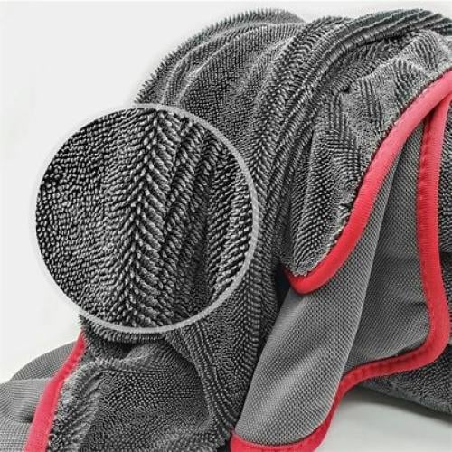 منشفة مايكروفايبر كبيرة لتجفيف وتنظيف السيارة 60×1...