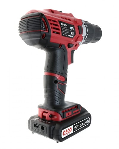 دريل بطارية 13مم 18 فولط -2 بطارية -اوسكو