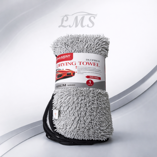 منشفة كاربرو تجفيف سيارة 50×70 رصاصي فائقة الامتصا...