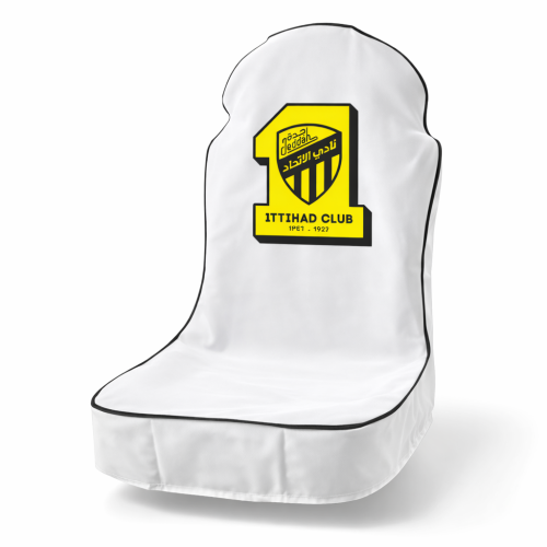 تلبيسة مقعد سيارة بشعار نادي الاتحاد