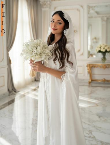 عباية عروس دانتيل ١