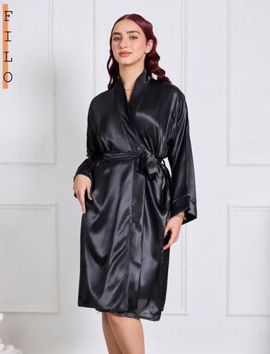 روب عروس كلاسيك اسود