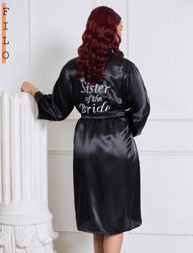 روب عروس كلاسيك اسود