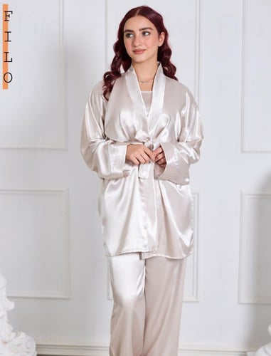 طقم بجامه 3 قطع - لحمي