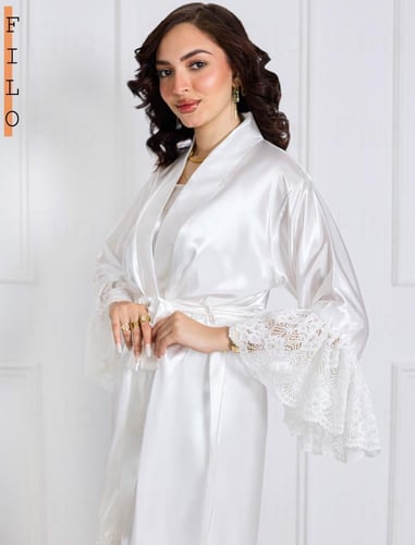 روب عروس كسرات دانتيل