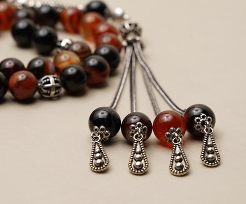 سبحة عقيق دائري برازيلي a1