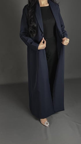 عباية قماش كريب - كحلي - بني - اسود