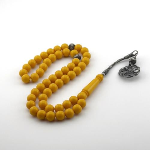 سبحه من البكلايت باللون الأصفر بتفاسير وطربزونه من...