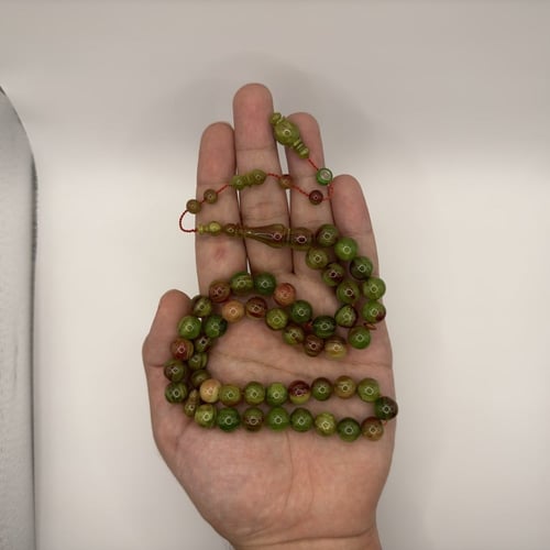 مسباح فاتوران اخضر بتعريقه عنابيه