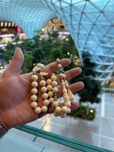 عاج فيل و فيروز طبيعي