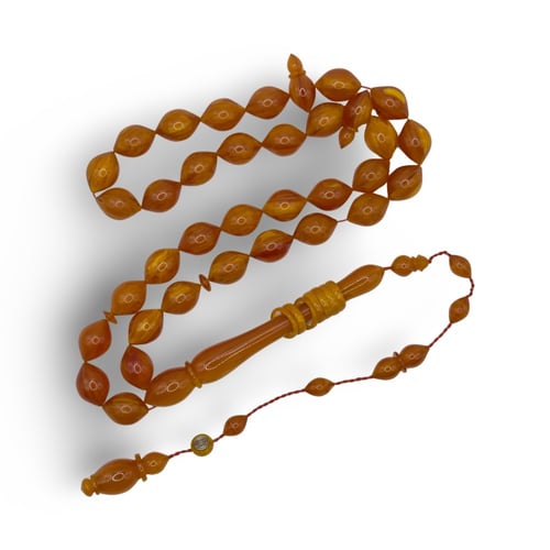 مسباح فاتوان عسلي بتعريقه صفراء