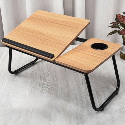 طاولة سرير للاب توب، مكتب لابتوب بزاوية قابلة للتع...