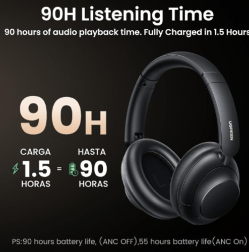 يوجرين- سماعة رأسية هايبرد بميزة عزل الضوضاء - أسو...