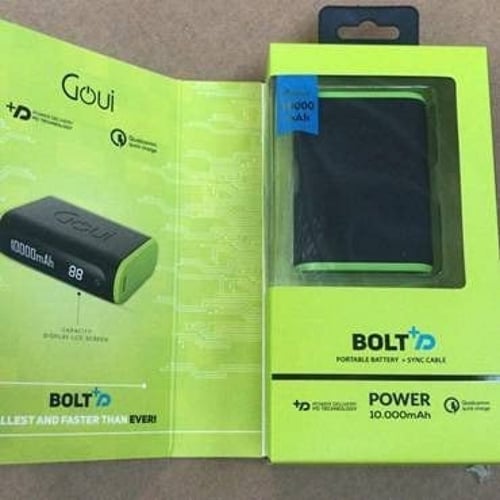 قوي بولت 10000 ملي امبير بي دي أول بطارية متنقلة ت...