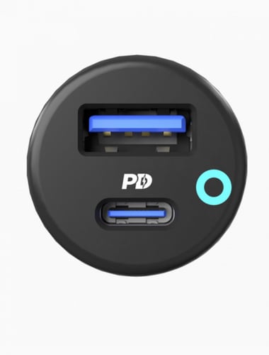 باورلوجي شاحن سيارة بقوة 32 واط PD و يو اس بي معتم...