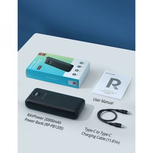 بطارية راف باور بايونير سعة 20000 مللي امبير شحن س...