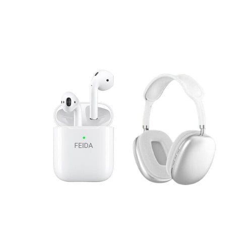 عرض خاص سماعة ايربودز 2 فيدا وسماعة راس شبية ابل ل...