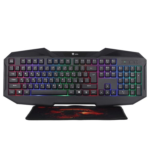 حزمة ( كيبورد + ماوس + سماعة + ماوس باد ) بلاير من...