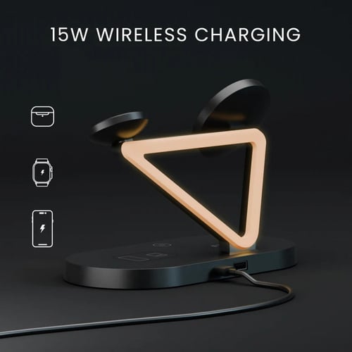 منصة شحن لاسلكية مضيئة ماركة LEVELO