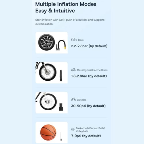 منفاخ اطارات لاسلكي حديث من BASEUS