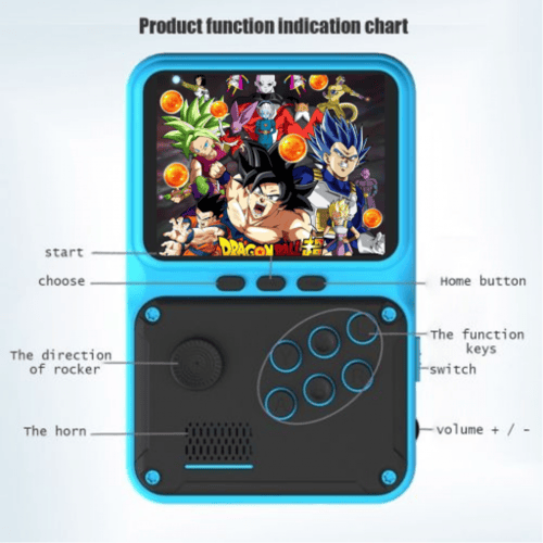 عرض اللعبتين جيم بوي الجديد 500GAMES ثلاثية الأبعا...