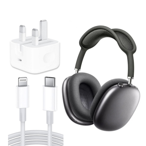 عرض سماعة ايربودز ماكس وفيش وكيبل الايفون