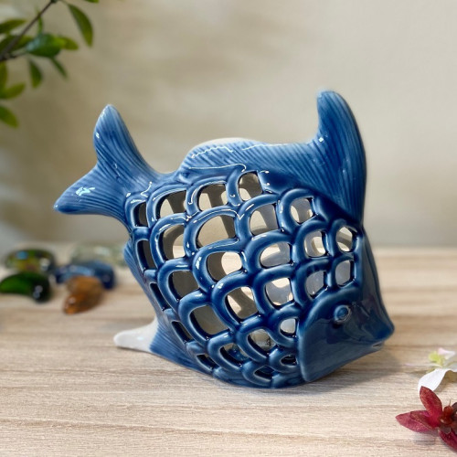 بحريات سمكة بورسلان مضيئة ببطارية