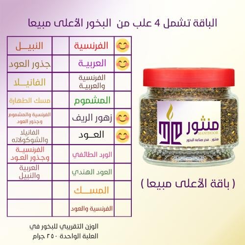 باقة الأعلى مبيعا (4 علب) - العلبة الكبيرة