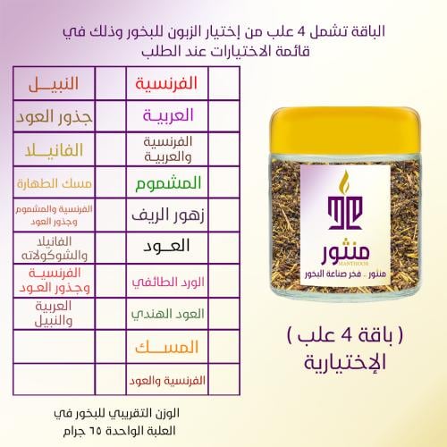 باقة 4 علب الإختيارية - العلبة الصغيرة