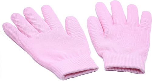 قفازات ترطيب وتفتيح اليدين السحرية لون زهري