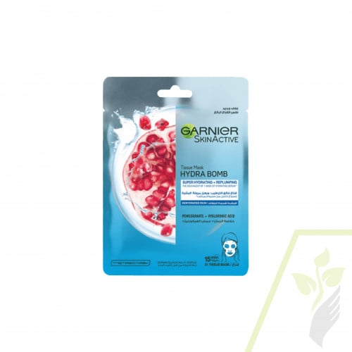 قناع الوجه هيدرا بومب من غارنييه - الرمان 28 جم