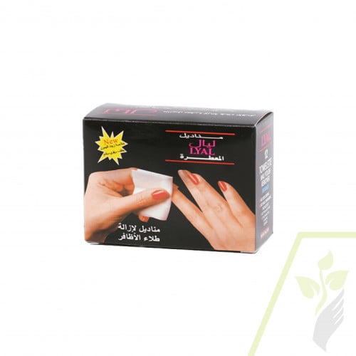 مناديل ازالة طلاء الاظافر من ليال عدد 24 منديل