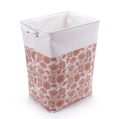 سلة غسيل قماش مزخرفة بتصميم أنيق